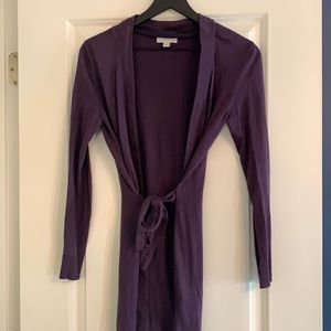 Dressy purple cardigan